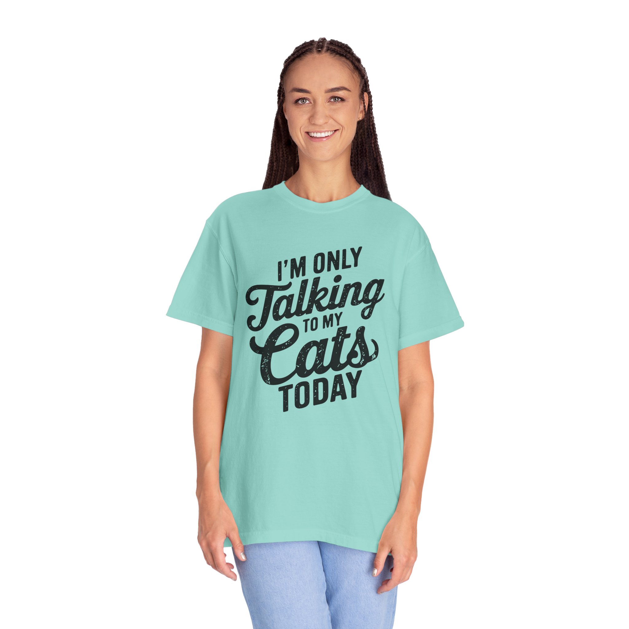 b2 - 5.9 - I’m Only Talking to My Cats Today T-Shirt – Funny Cat Lover Graphic Tee for Introvert Humor & Cozy Pet Lover Vibes. - Image 27