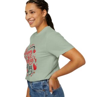 Happy Valentine’s Day Heart Design T-Shirt – Romantic Valentine Graphic Tee for Couples, Love Gift & Festive Wear. - Image 21