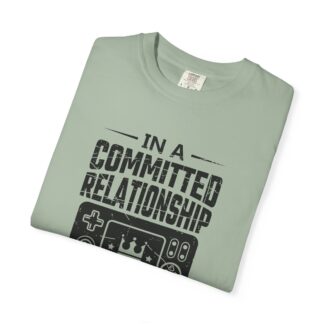 Funny gamer Tshirt for Console Players - Committed to My Controller Unisex Tee - Image 31