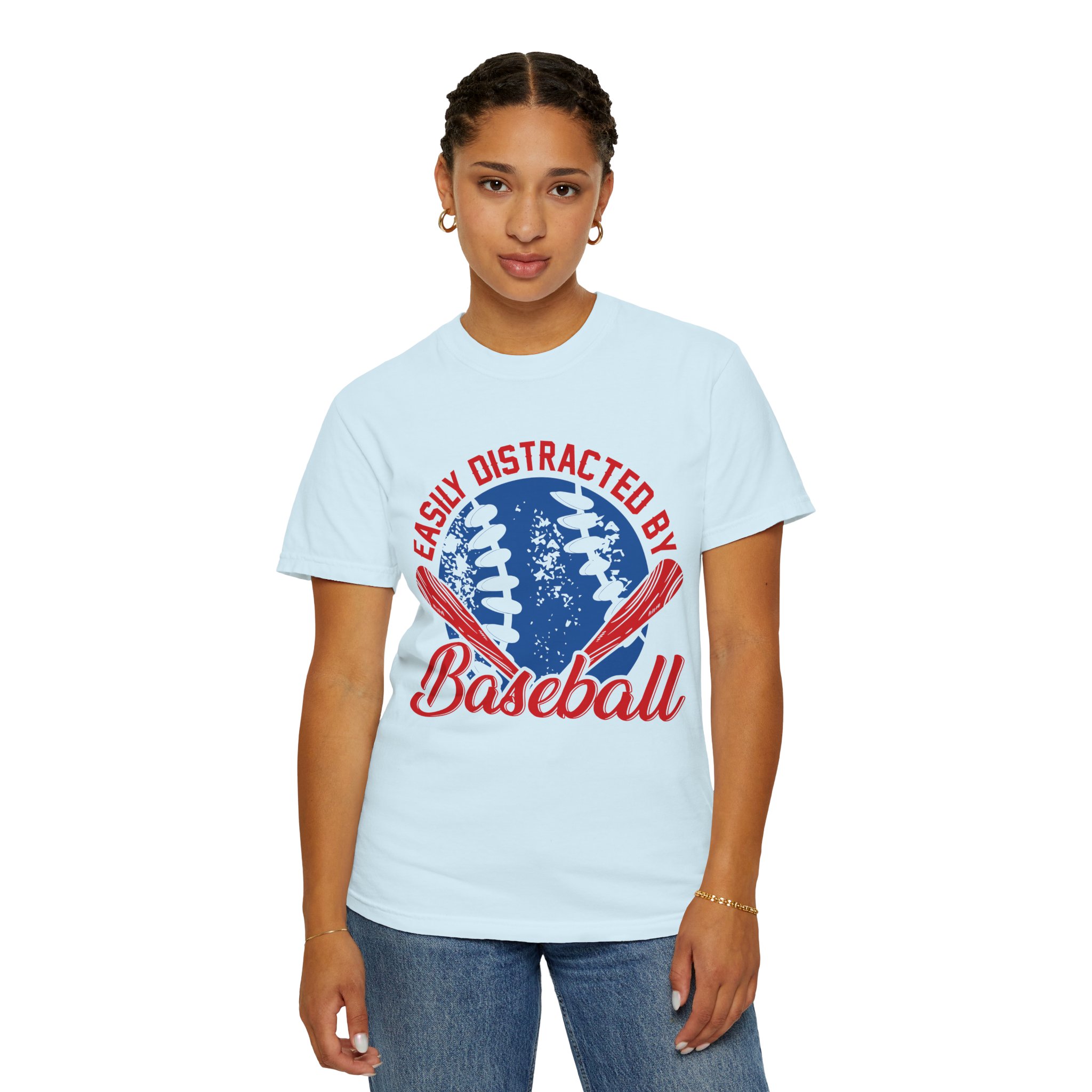 Unisex Baseball T-Shirt - Easily Distracted by Baseball, Sporty Tee, Gift for Baseball Lovers, Summer Wear, Casual Apparel. - Image 36