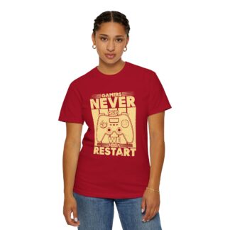 Gamer Controller t shirt for Gamers - Never Restart Gamer Controller Unisex Tee - Image 52