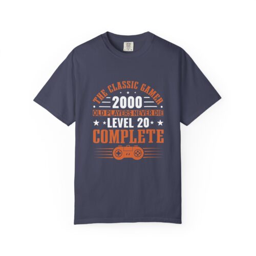 Gamer Level 20 T-Shirt, Retro Gaming Tee, Unisex Graphic Shirt, Funny Gift for Gamers, Video Game Lover Apparel.