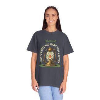 “Home Is Where You Hang Your Lantern” T-Shirt – Vintage Camping Graphic Tee for Outdoor Lovers, Fun Adventure Wear & Perfect Gift Giving. - Image 35