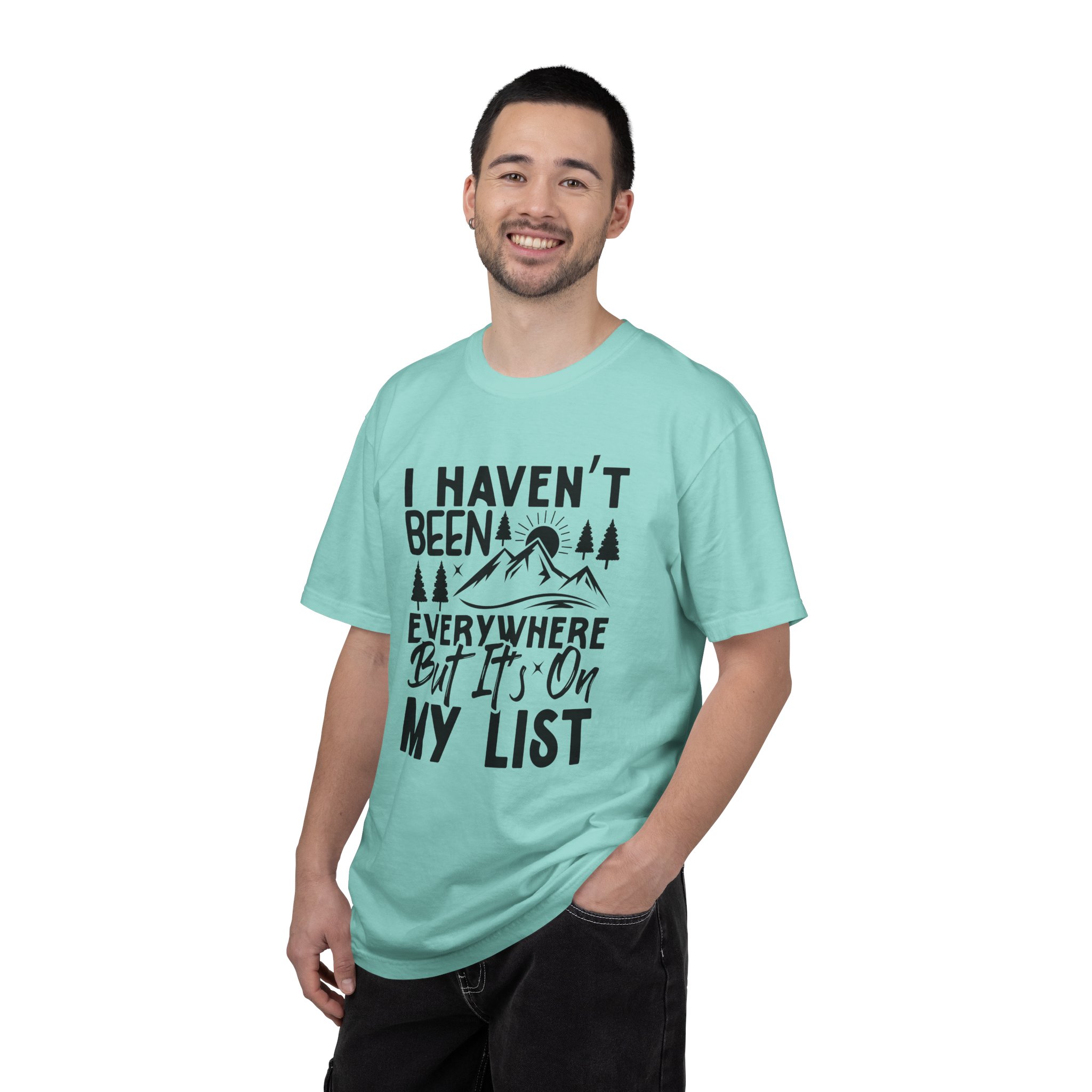 Adventure List T-Shirt, Unisex Garment-Dyed Tee, Travel Shirt, Gift for Explorers, Hiking Apparel, Outdoor Enthusiast Top. - Image 34