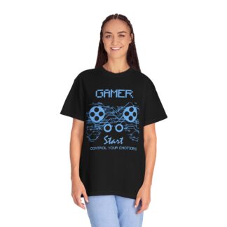 Funny Gaming T shirts for Gamers - Control Your Emotions Gamer Unisex Tee - Image 3