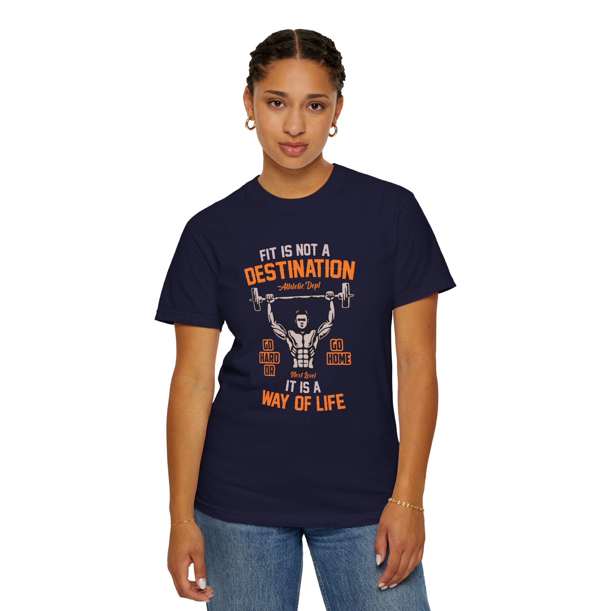 b2 - 6.16 - Fit Is Not a Destination It’s a Way of Life T-Shirt – Motivational Fitness Graphic Tee for Healthy Living, Discipline & Everyday Strength. - Image 28