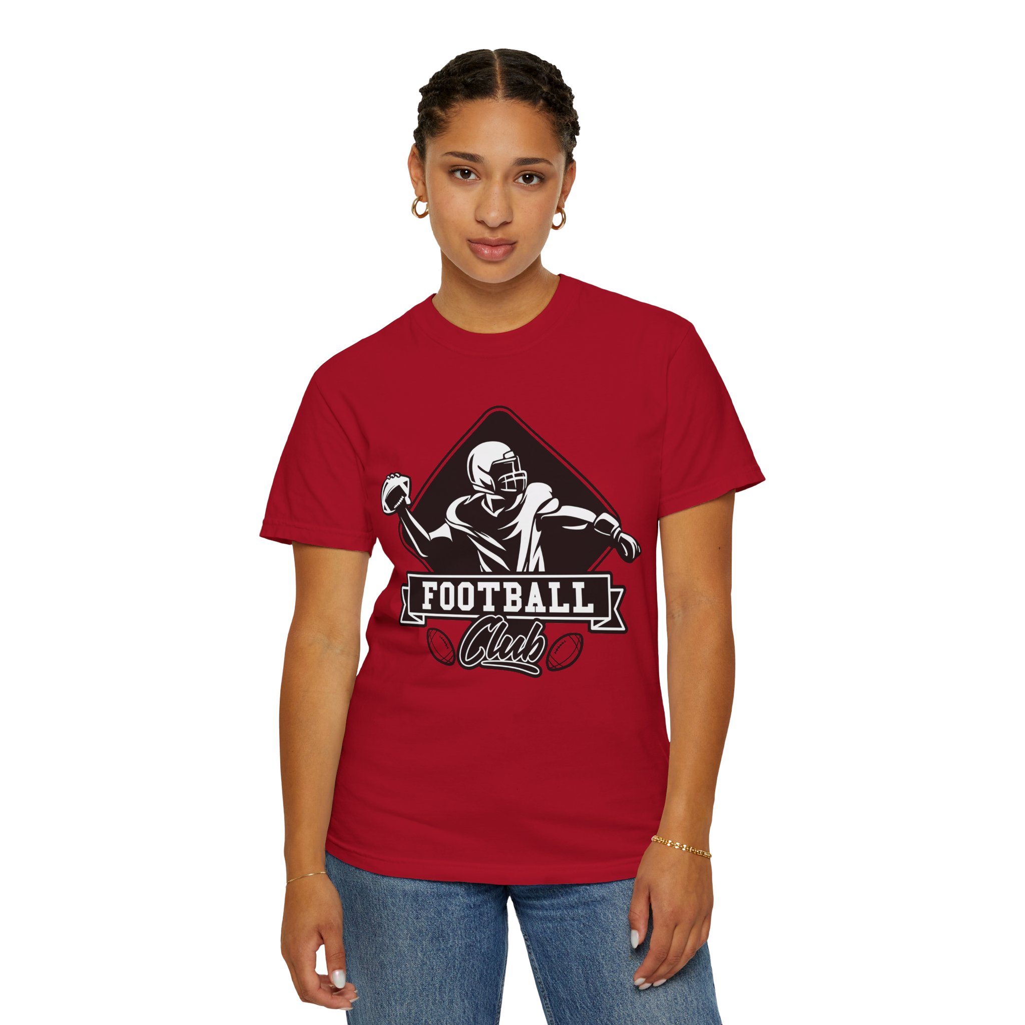 C - 16.15b - Football Club Unisex Garment-Dyed T-shirt | Casual Sportswear, Gift for Football Fans, Team Apparel, Perfect for Game Days. - Image 4