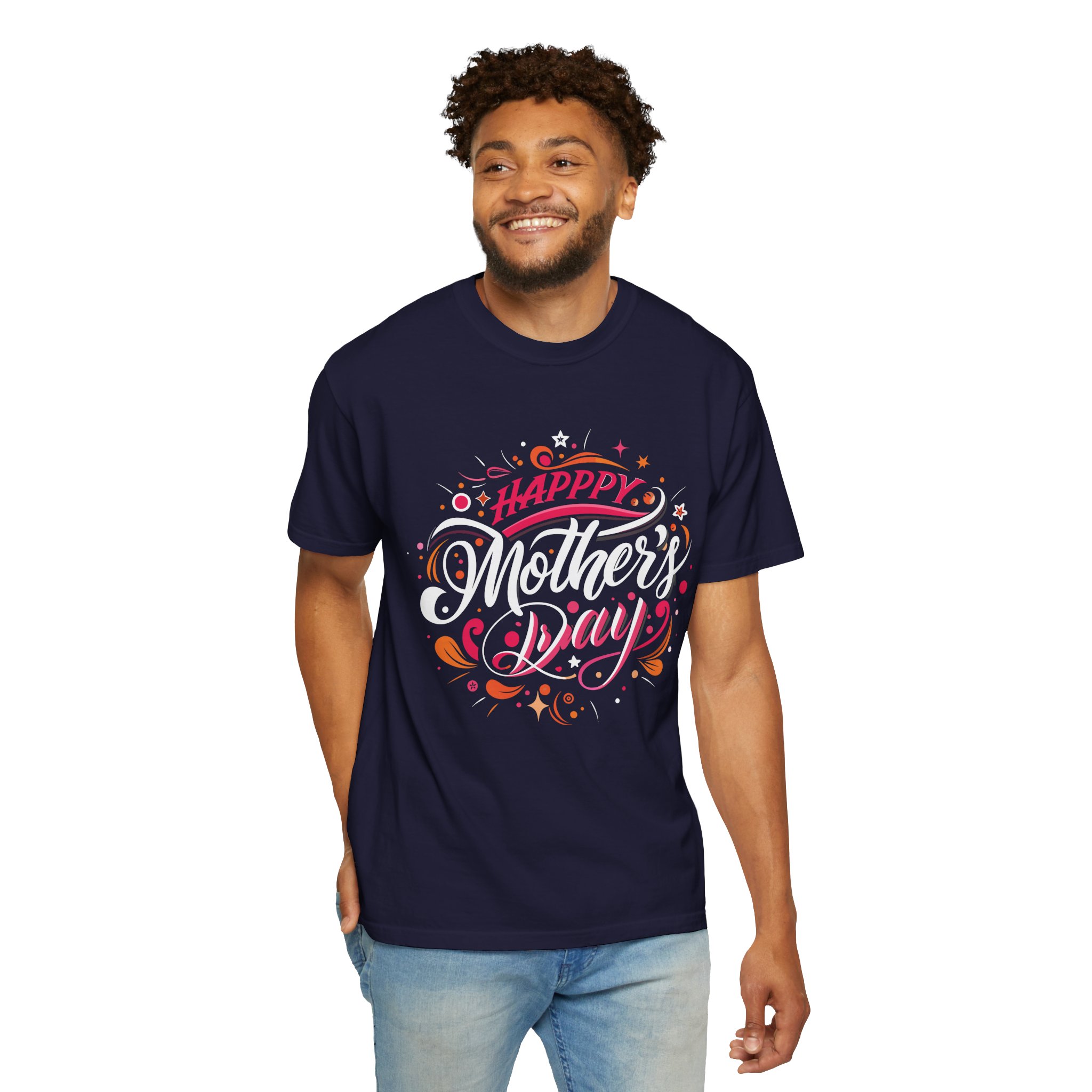 Happy Mother's Day Unisex Garment-Dyed T-Shirt, Gift for Mom, Cute Tee, Mother's Day Celebration wear. - Image 22