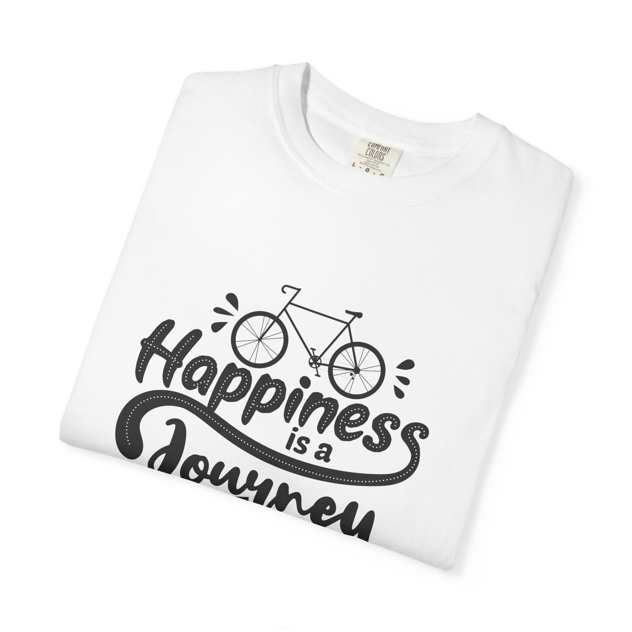 Inspirational T-Shirt, Happiness Journey Tee, Bike Lovers Gift, Casual Wear, Motivational Apparel, Adventure Clothing. - Image 15