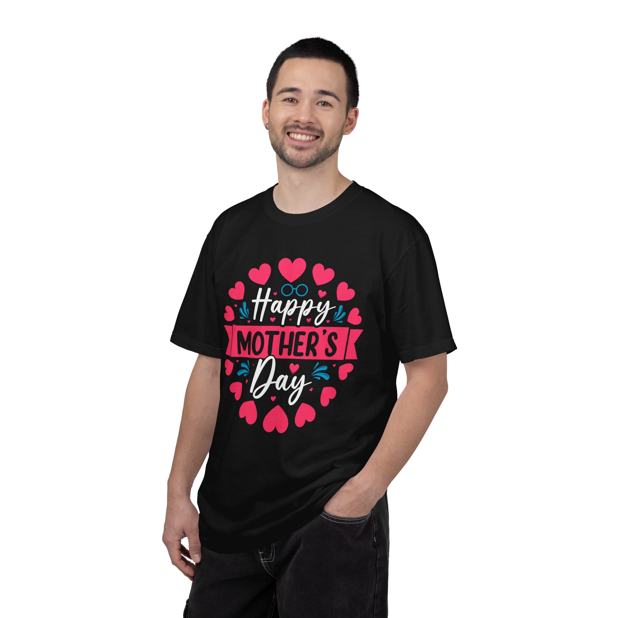 Happy Mother’s Day Floral Heart T-Shirt – Cute Love Graphic Tee for Moms, Perfect Gift Giving & Celebration Wear. - Image 26