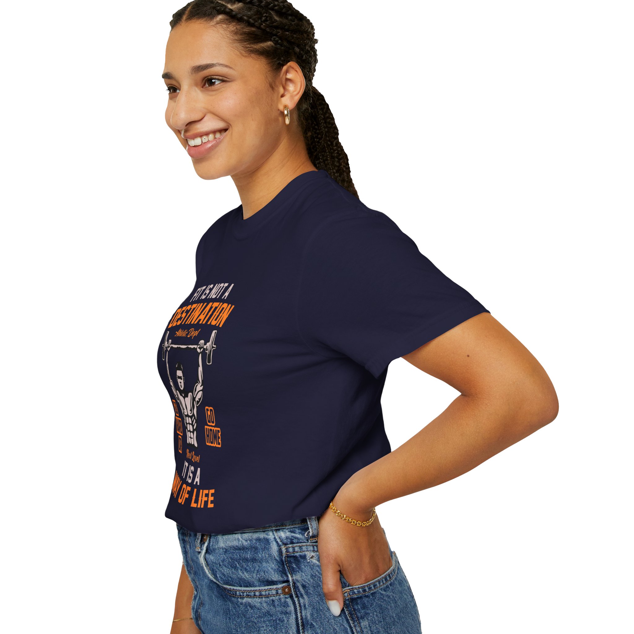 b2 - 6.16 - Fit Is Not a Destination It’s a Way of Life T-Shirt – Motivational Fitness Graphic Tee for Healthy Living, Discipline & Everyday Strength. - Image 29