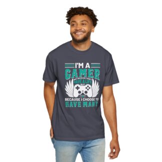 Game Controller Tshirt Gamer Style & Passion - I’m a Gamer Controller Wings Unisex Tee - Image 46