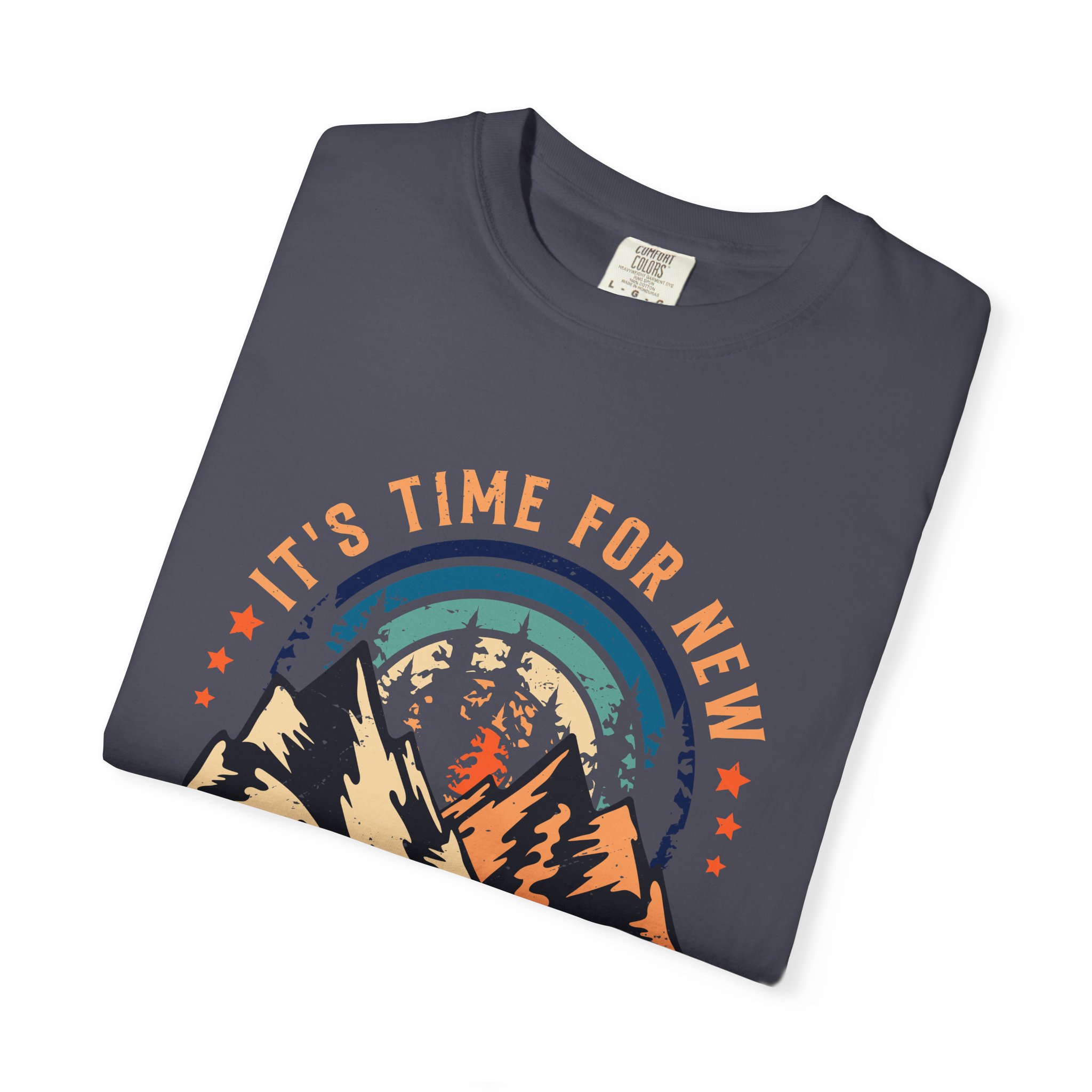 Adventure Awaits Unisex Garment-Dyed T-shirt, Perfect for Outdoor Lovers, Casual Wear, Vacation, Gifts for Adventurers. - Image 31