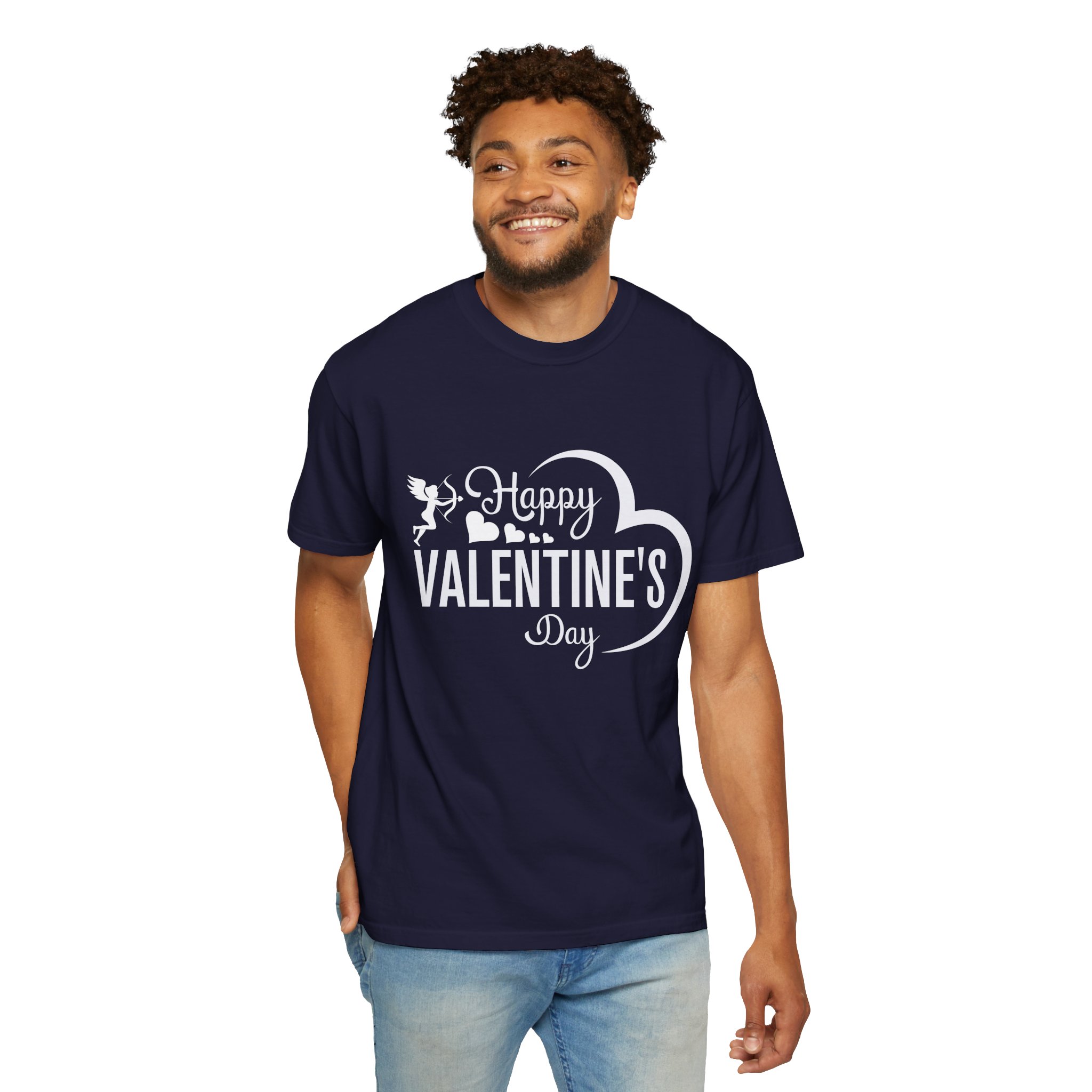 Unisex Garment-Dyed T-shirt for Valentine's Day, Cute Couple Shirt, Love-themed Tee, Perfect Gift, Holiday Apparel. - Image 22