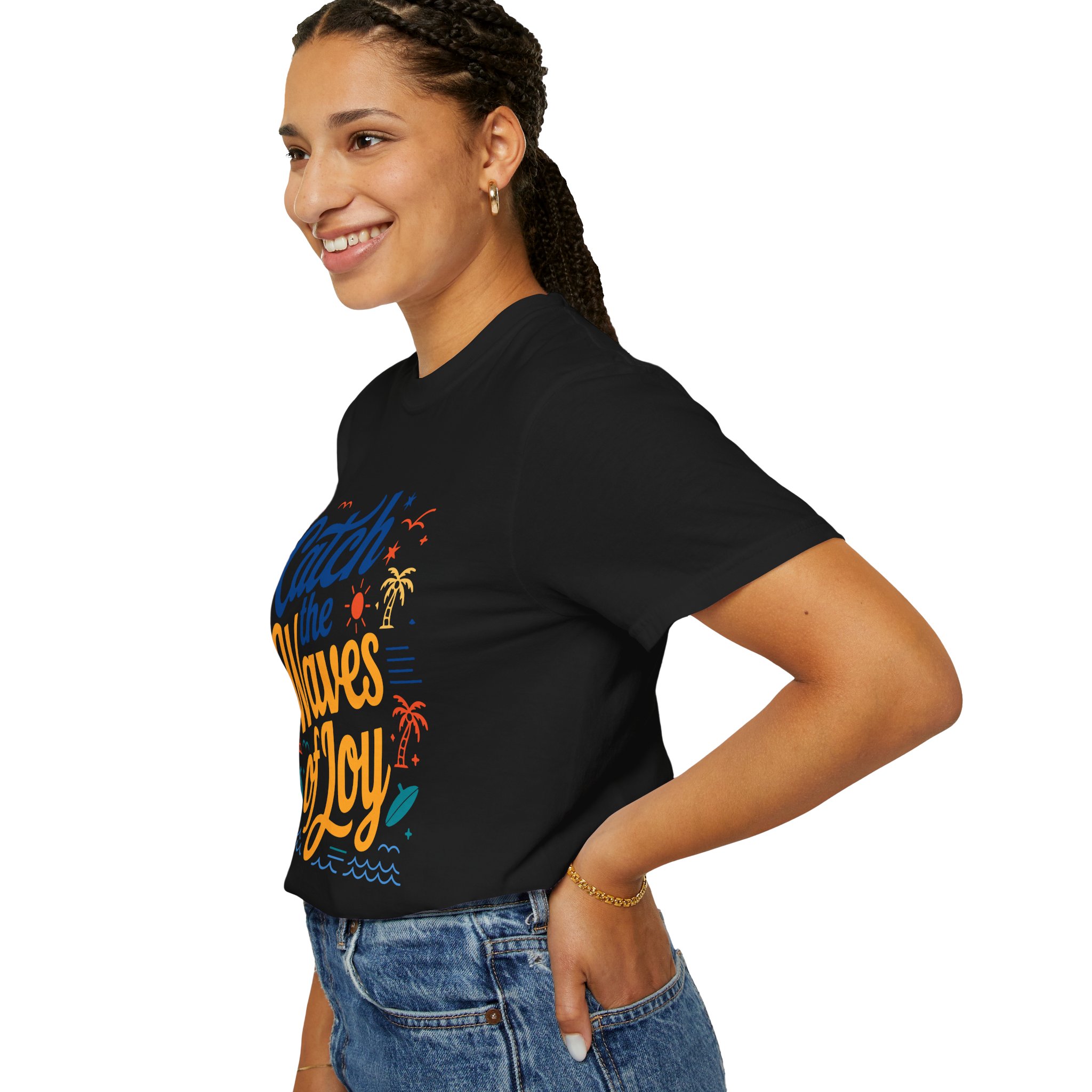 Catch the Waves of Joy T-Shirt, Beachwear, Summer Apparel, Unisex Fashion, Vacation Shirt, Gift for Surfers. - Image 29