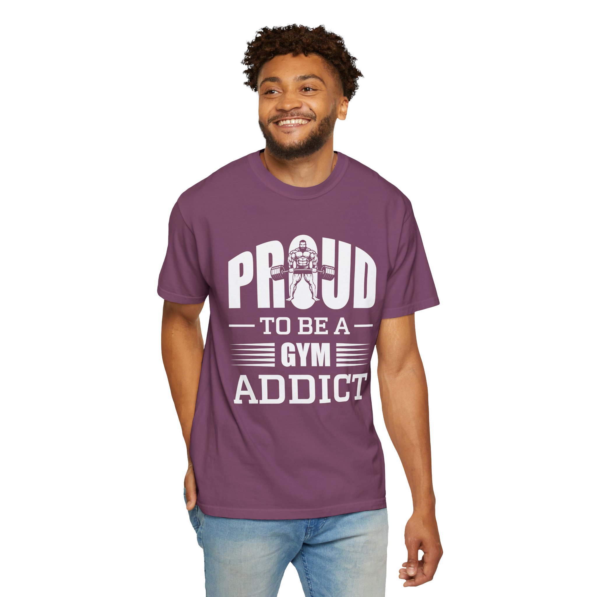 b2 - 6.20 - Proud to Be a Gym Addict T-Shirt – Bold Fitness Graphic Tee for Dedication, Strength & True Gym Lifestyle. - Image 46