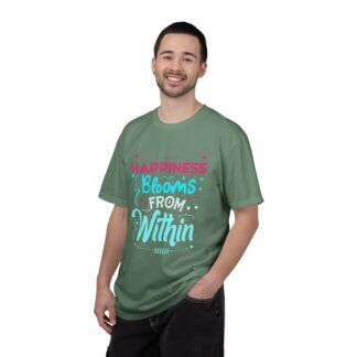 Inspirational quotes Tshirts for Self Love - Happiness Blooms From Within Unisex Tee - Image 18