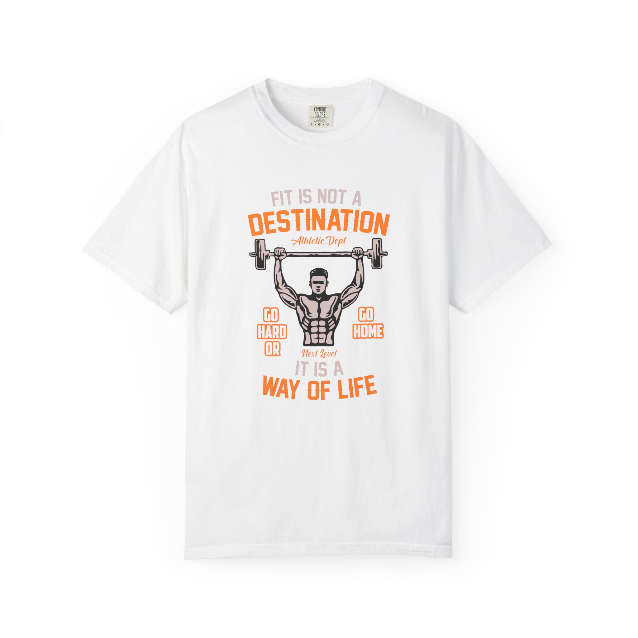 b2 - 6.16 - Fit Is Not a Destination It’s a Way of Life T-Shirt – Motivational Fitness Graphic Tee for Healthy Living, Discipline & Everyday Strength. - Image 9