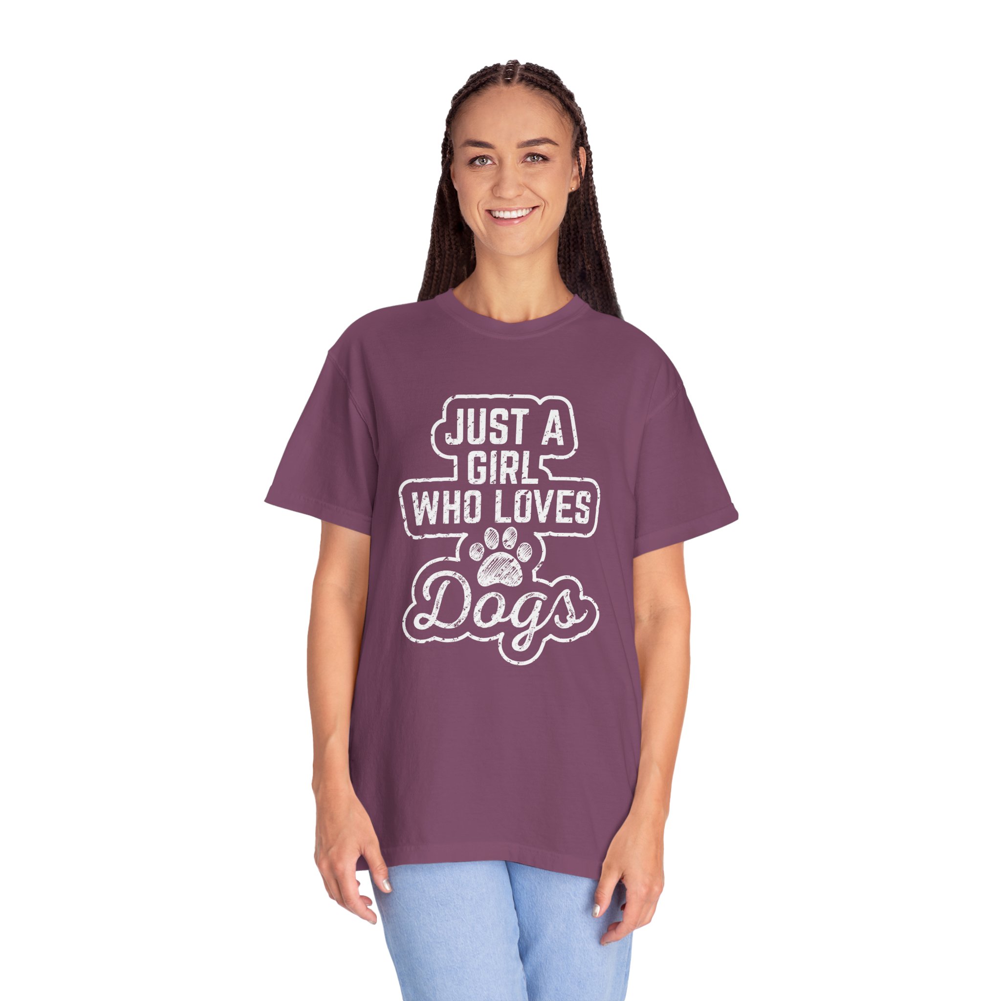 b2 - 4.3- Just a Girl Who Loves Dogs T-Shirt – Cute Dog Lover Graphic Tee for Pet Lovers & Everyday Casual Style. - Image 51