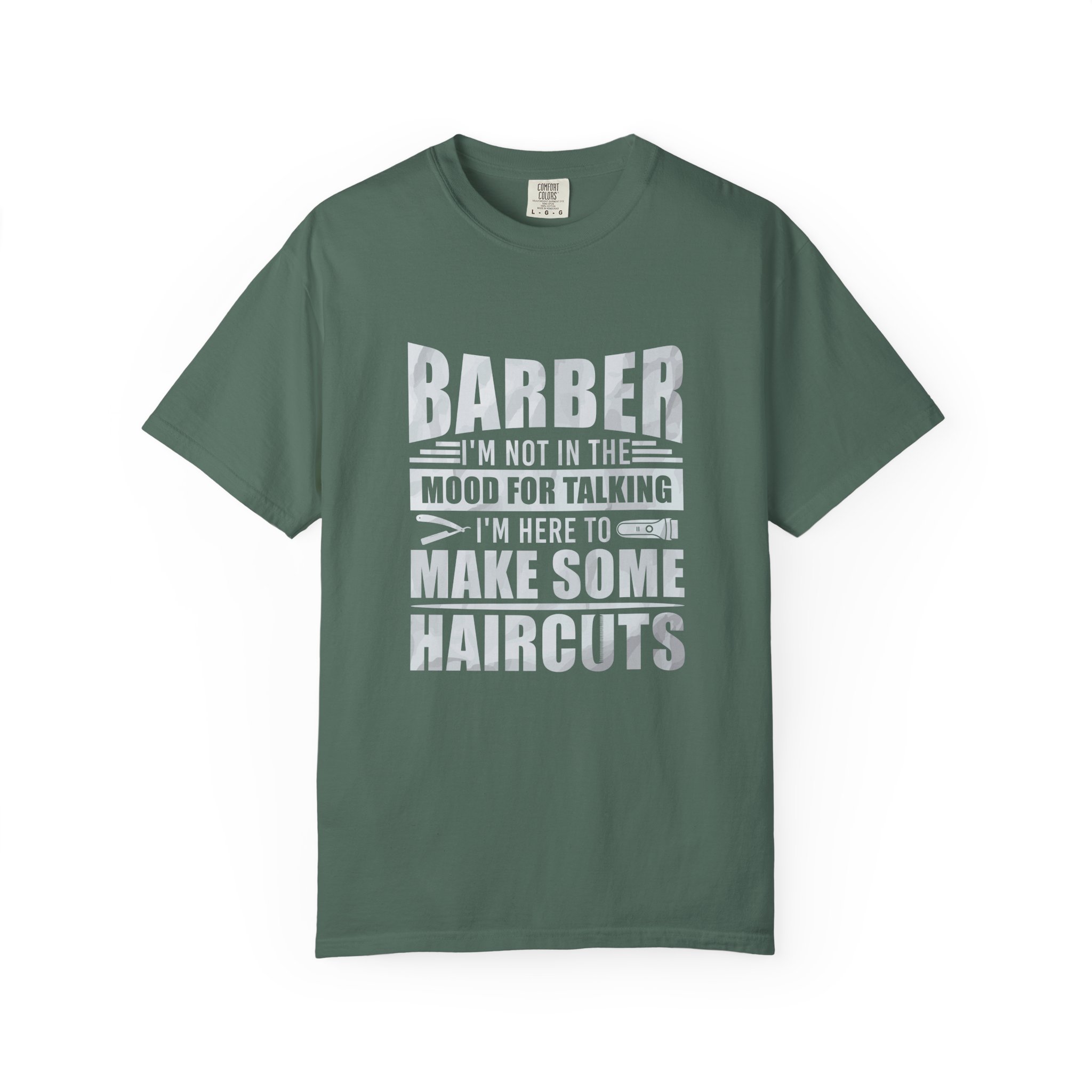 Barber Quote T-Shirt - I'm Not in the Mood for Talking, Barber Gift, Unisex Tee, Hairdresser Apparel, Funny Shirt. - Image 17