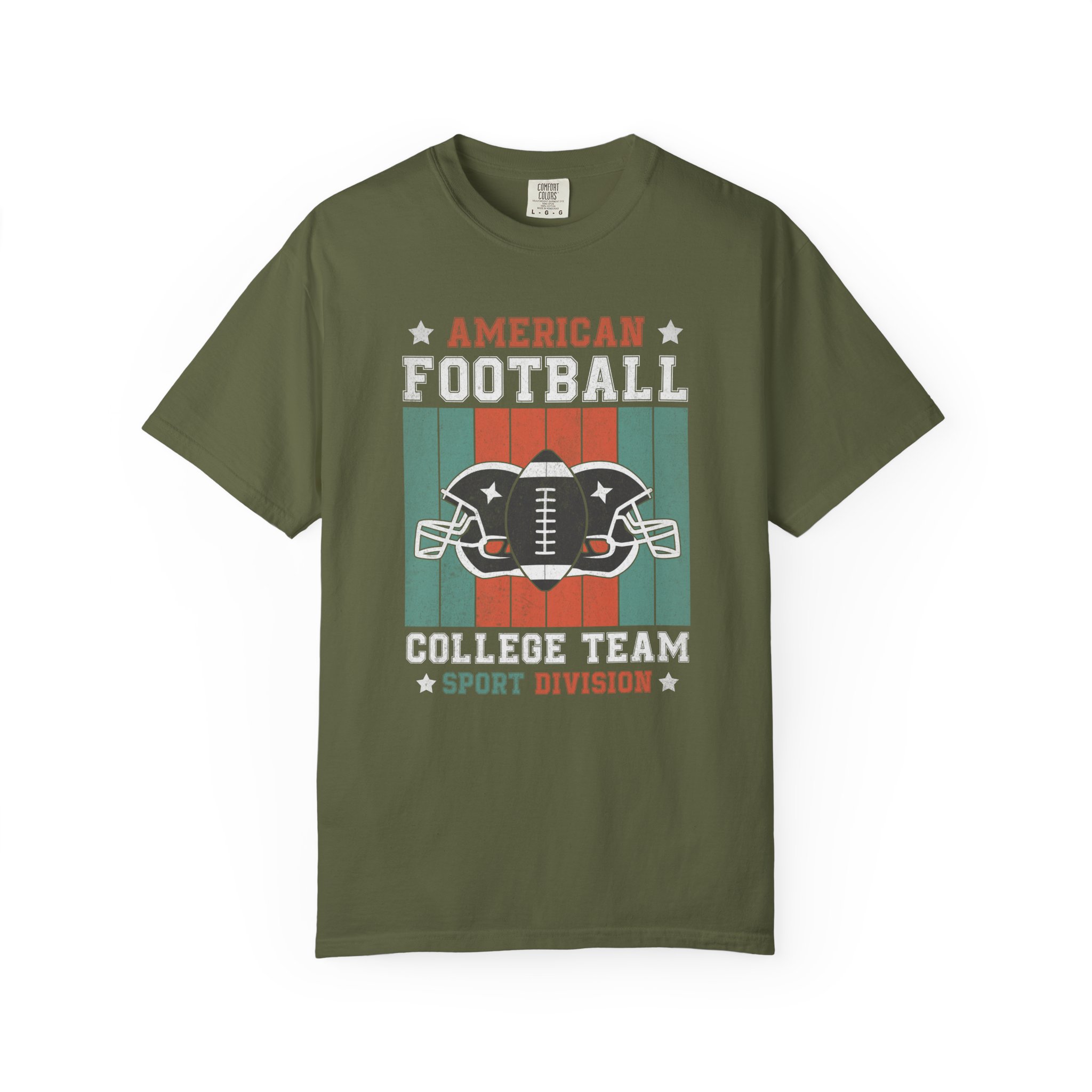 C - 16.16 - American Football College Team Unisex Garment-Dyed T-Shirt, Sports Fan Tee, Game Day Shirt, Gift for Football Lovers. - Image 9