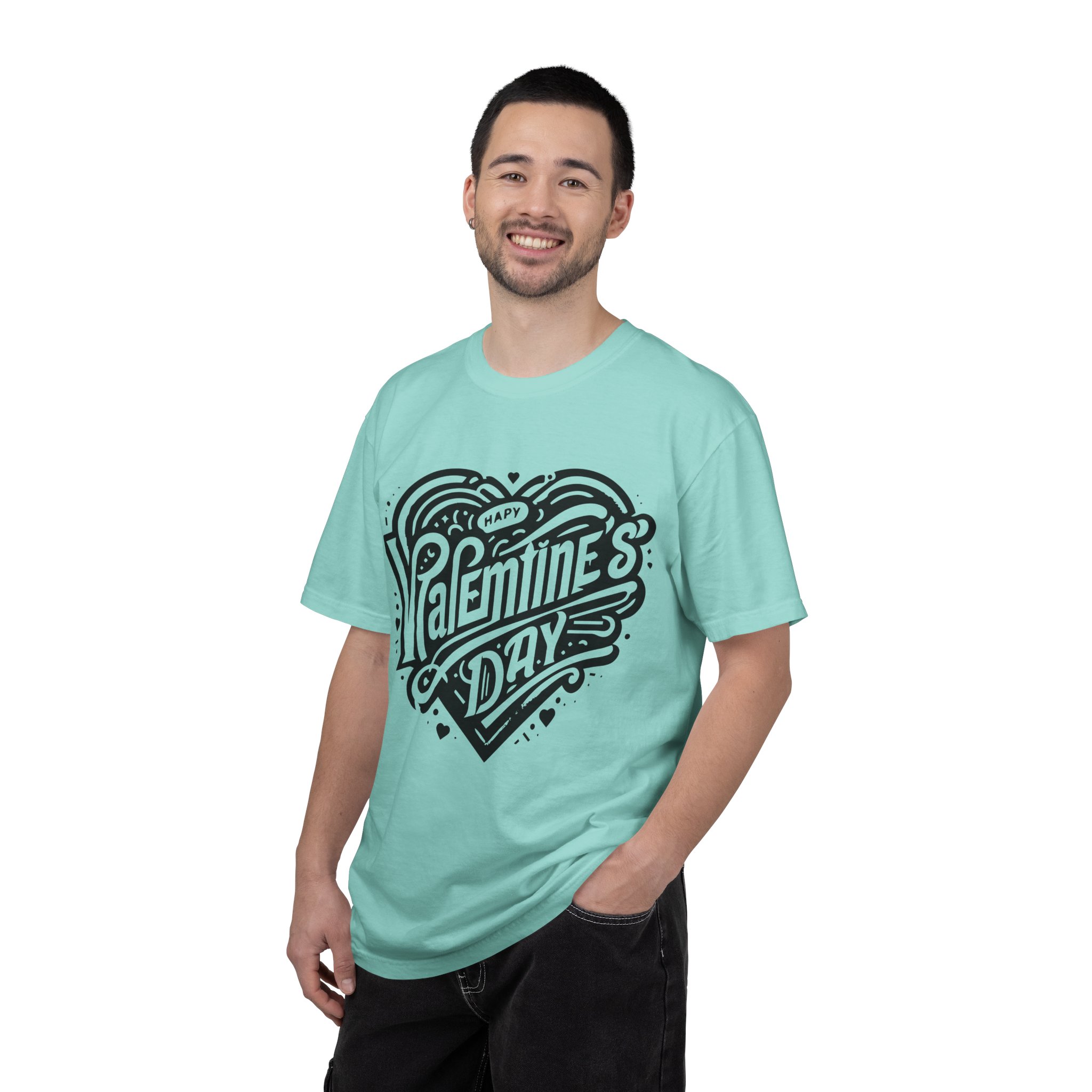 C - 8.12. - Valentine's Day Heart Graphic T-Shirt. - Image 2