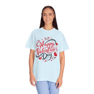 Happy Valentine’s Day Heart Design T-Shirt – Romantic Valentine Graphic Tee for Couples, Love Gift & Festive Wear. - Image 43