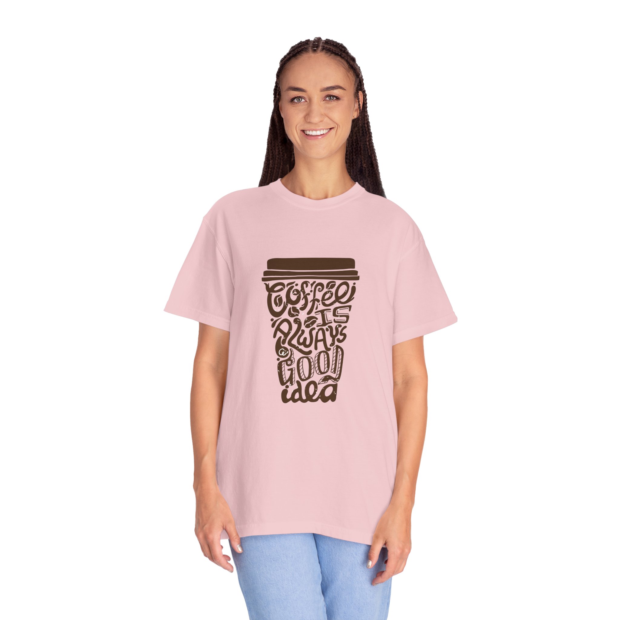 Coffee Lovers Unisex T-shirt - Soft Garment-Dyed Tee, Perfect for Everyday Wear, Coffee-Themed Gift, Unique Graphic Tee. - Image 43