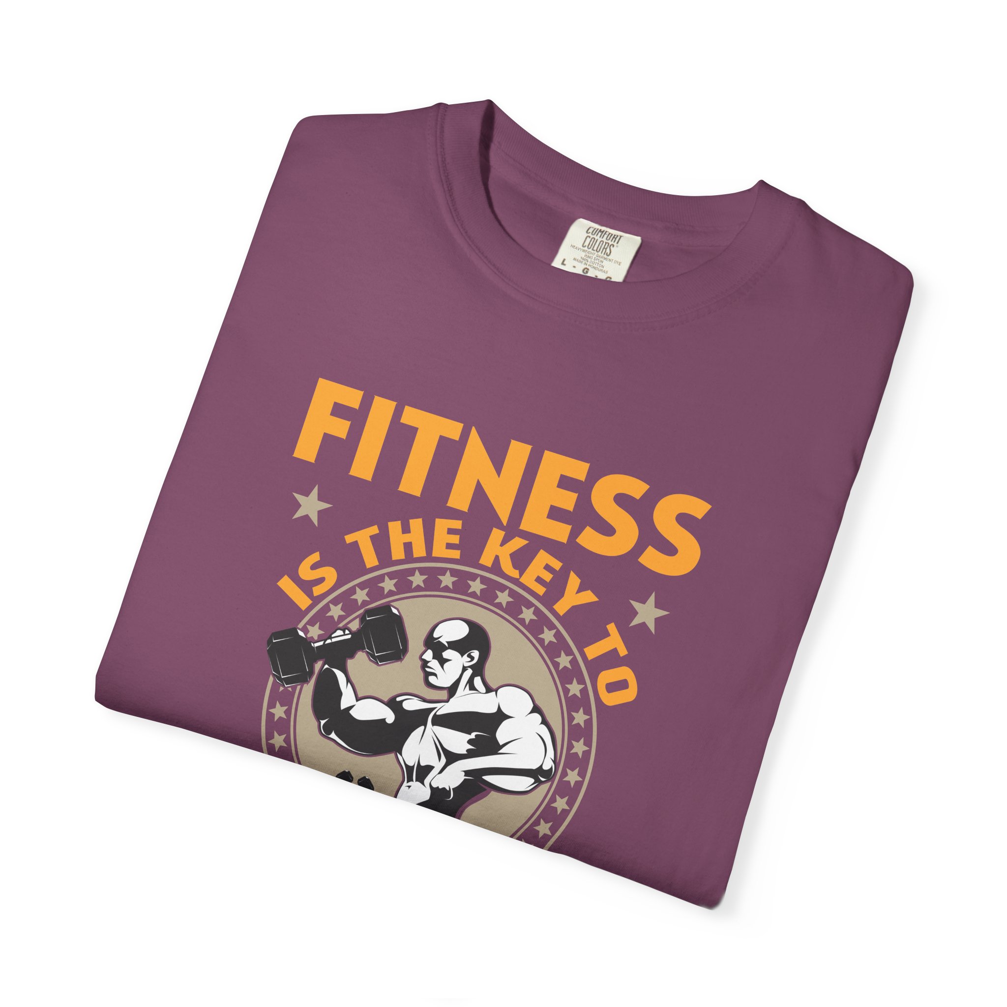 Fitness Is the Key to Unlock Your Potential T-Shirt – Motivational Gym Graphic Tee for Athletes, Strength & Peak Performance. - Image 55