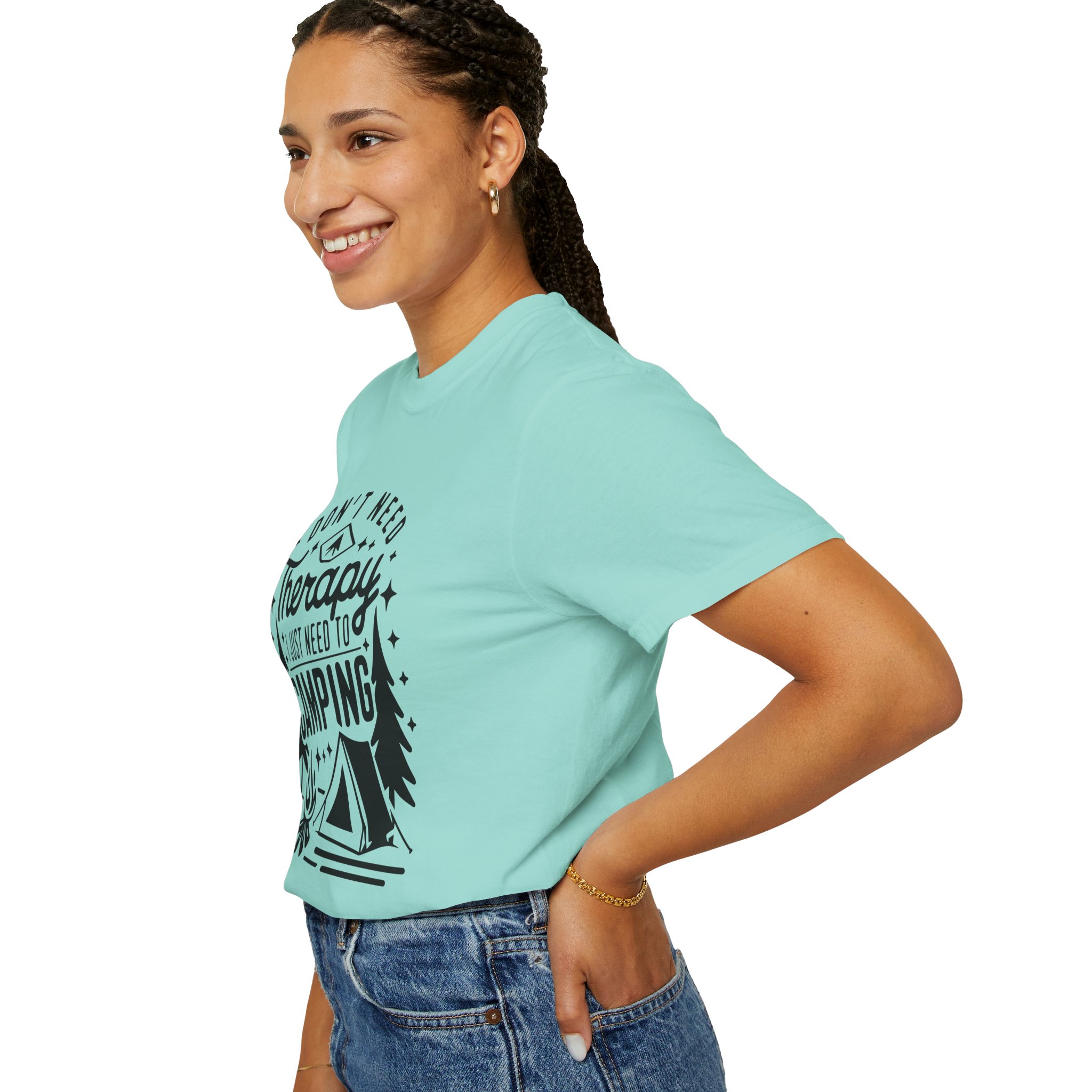 Camping Therapy T-Shirt | Unisex Garment-Dyed Tee for Outdoor Lovers, Perfect Gift for Campers, Nature Lovers, and Adventure Seekers. - Image 37