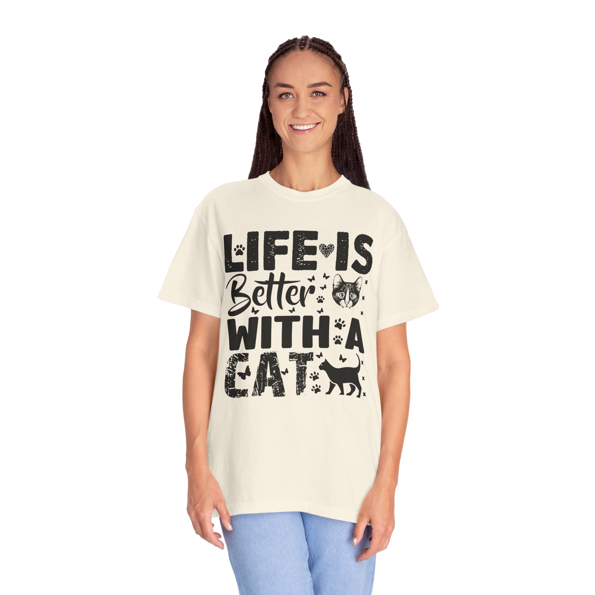 C - 5.18 - Life Is Better With A Cat lover T-Shirt. - Image 19