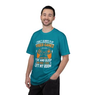 I Don’t Always Play Video Games I Eat Sleep and Once I Even Left My Room T-Shirt – Funny Gamer Graphic Tee for Video Game Lovers & Gamers. - Image 10