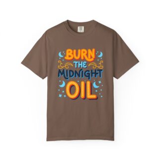 Bold motivational quote tee - Burn the Midnight Oil Unisex Tee - Image 17