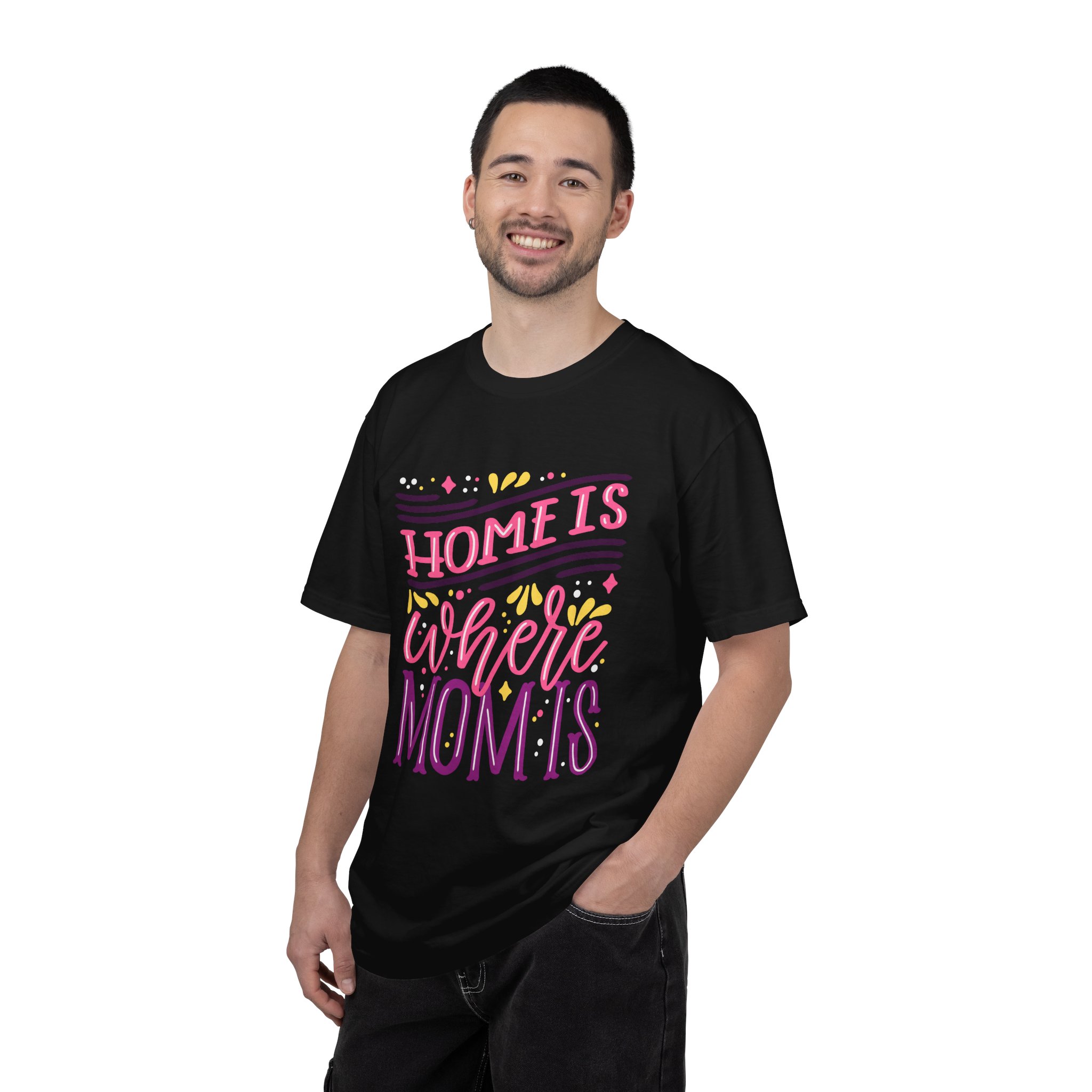 Home is Where Mom Is Unisex T-shirt, Family Love Tee, Gift for Moms, Cute Mom Shirt, Comfortable Everyday Wear. - Image 2