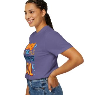 Bold motivational quote tee - Burn the Midnight Oil Unisex Tee - Image 45