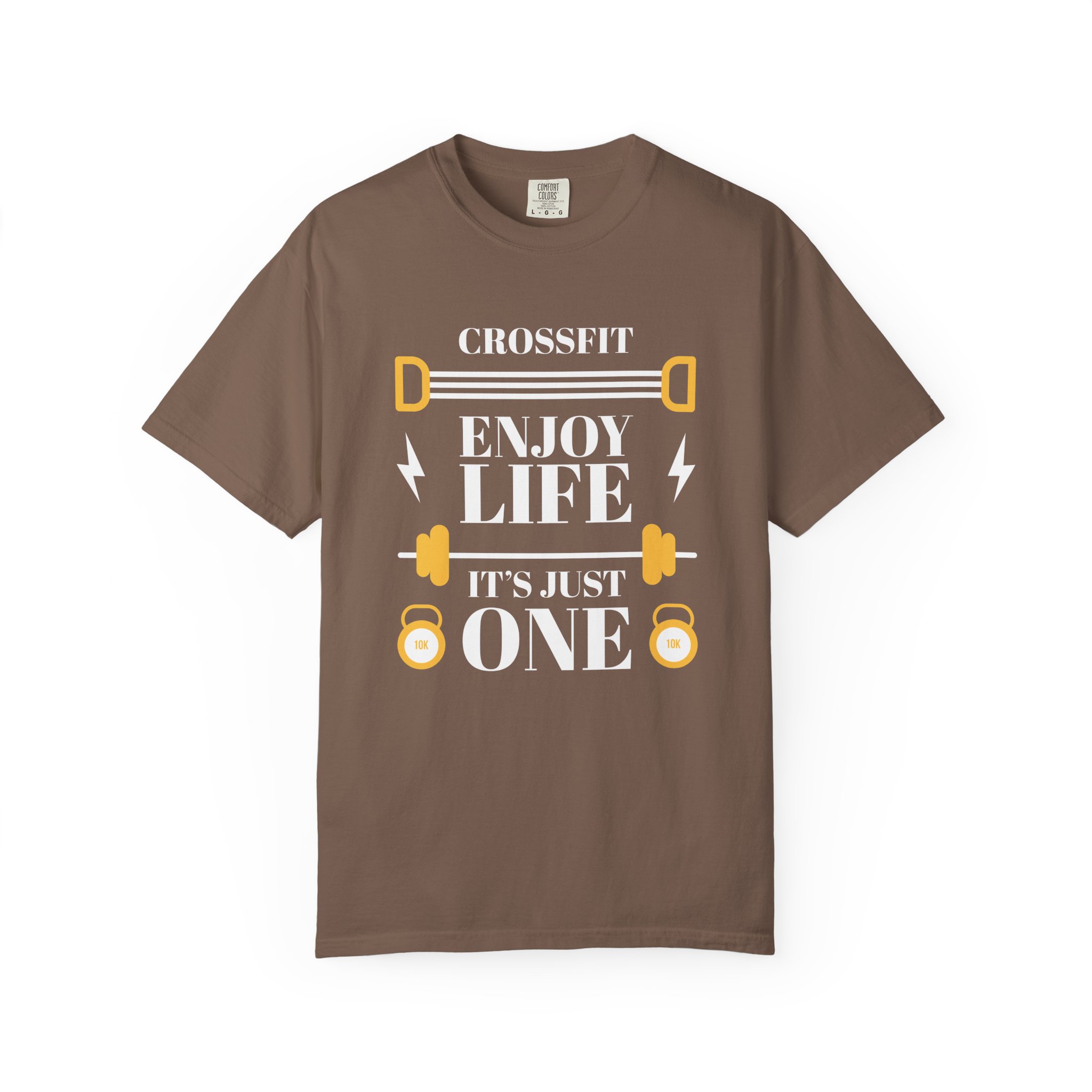 CrossFit Motivational T-Shirt, Unisex Workout Tee, Gym Apparel, Fitness Gift, Enjoy Life It's Just One. - Image 9