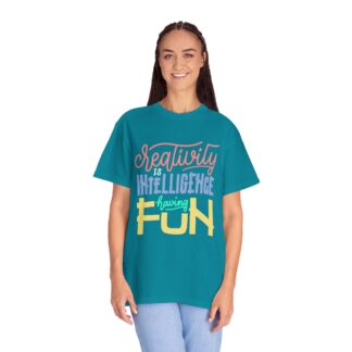 Bold Inspirational T-Shirt: Embrace Creativity - Creativity Is Intelligence Having Fun Unisex Tee - Image 27