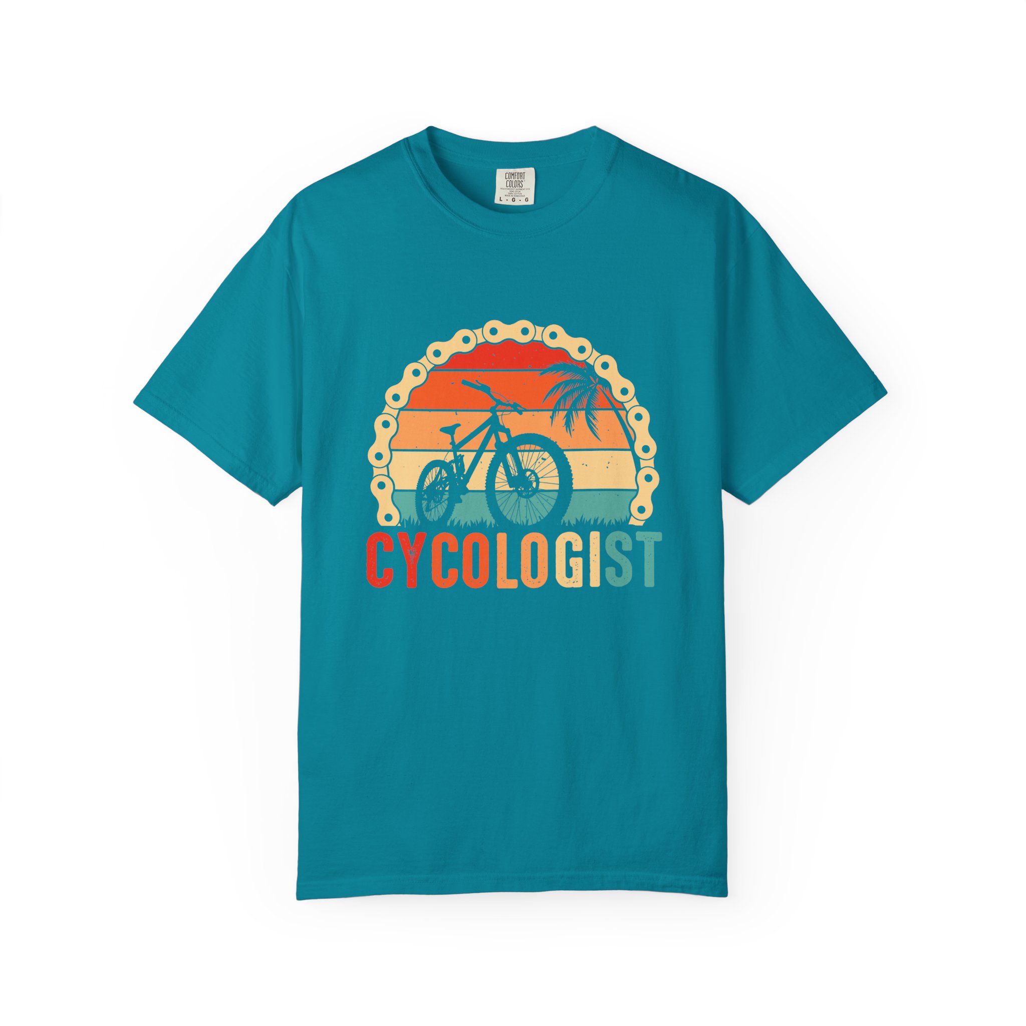 Cyclologist Garment-Dyed T-Shirt, Perfect Gift for Cyclists, Casual Wear, Outdoor Enthusiasts, Summer Apparel, Bike Lover Gift. - Image 17