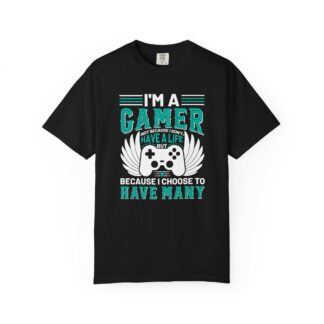 Game Controller Tshirt Gamer Style & Passion - I’m a Gamer Controller Wings Unisex Tee - Image 33