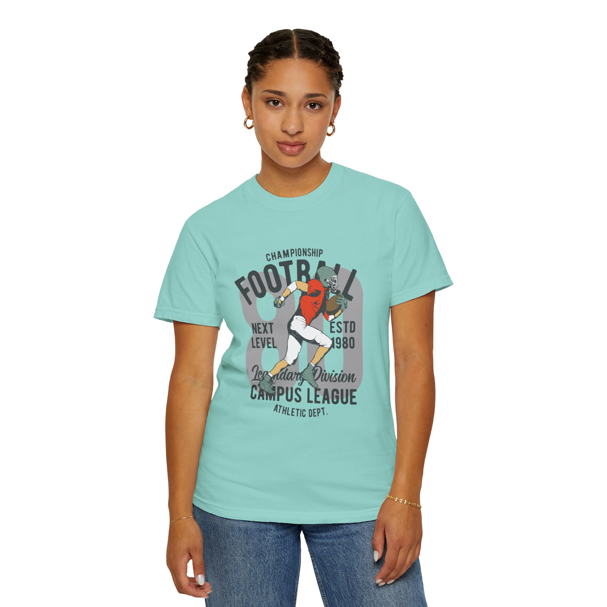 C - 16.20 - Football Campus League Unisex T-Shirt, Sporty Tee, Athletic Gift, Game Day Shirt, Casual Wear, Unisex Fashion. - Image 28