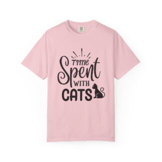 b2 - 5.13 - Time Spent with Cats T-Shirt – Heartwarming Cat Lover Graphic Tee for Cozy Moments & True Pet Love.