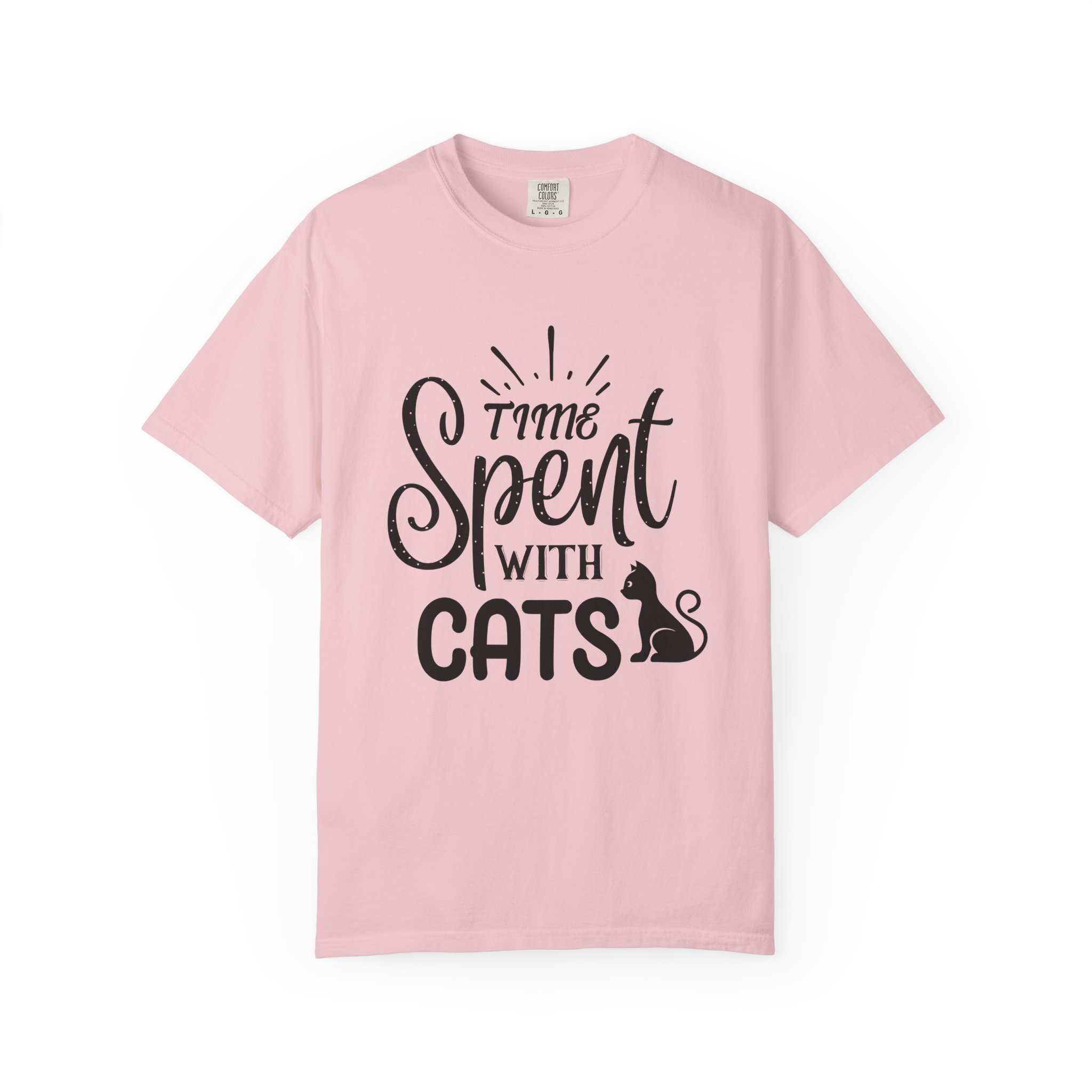 b2 - 5.13 - Time Spent with Cats T-Shirt – Heartwarming Cat Lover Graphic Tee for Cozy Moments & True Pet Love.