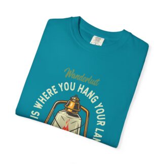 “Home Is Where You Hang Your Lantern” T-Shirt – Vintage Camping Graphic Tee for Outdoor Lovers, Fun Adventure Wear & Perfect Gift Giving. - Image 23
