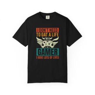 Funny Retro Gamer Tshirt - Lots of Lives - Unisex Tee - Image 33
