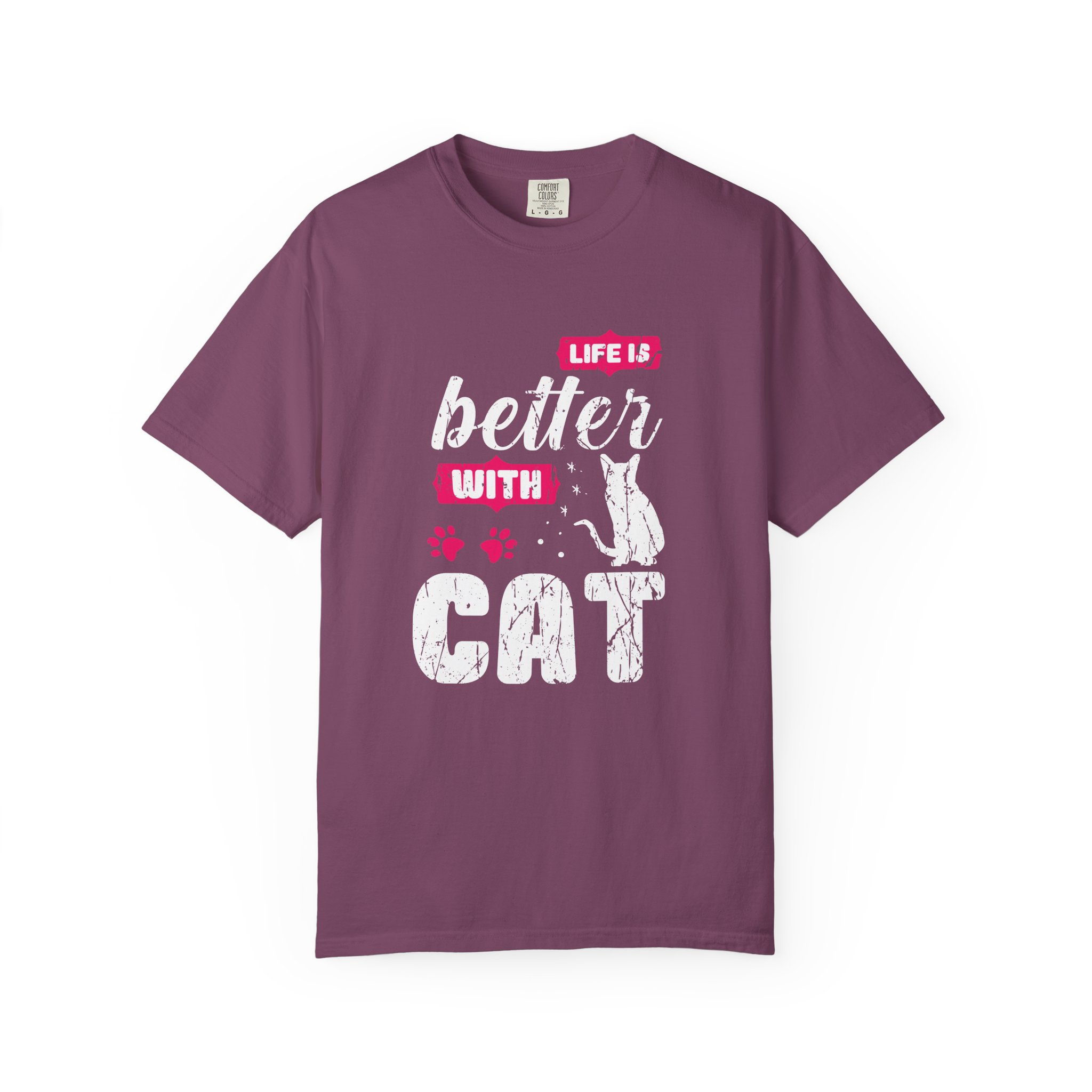 b2 - 5.17 - Life Is Better with Cat T-Shirt – Funny Cat Lover Graphic Tee for Cozy Vibes & Everyday Happiness. - Image 49