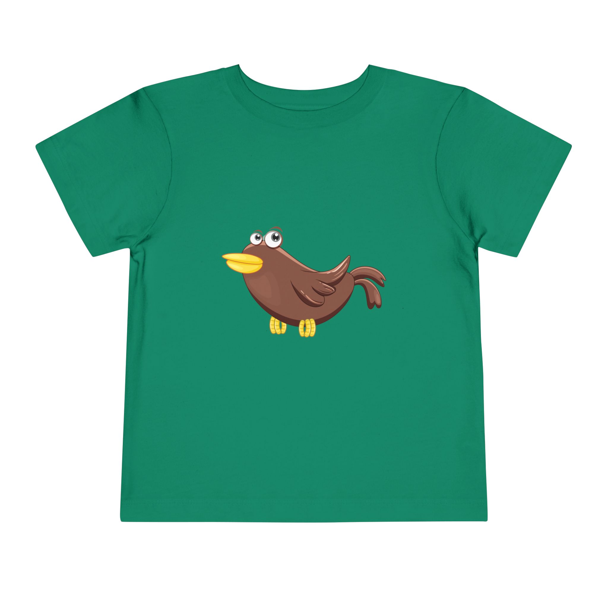 Cute Cartoon Brown Bird Toddler T-Shirt – Adorable Bird Graphic Tee for Kids, Boys & Girls.