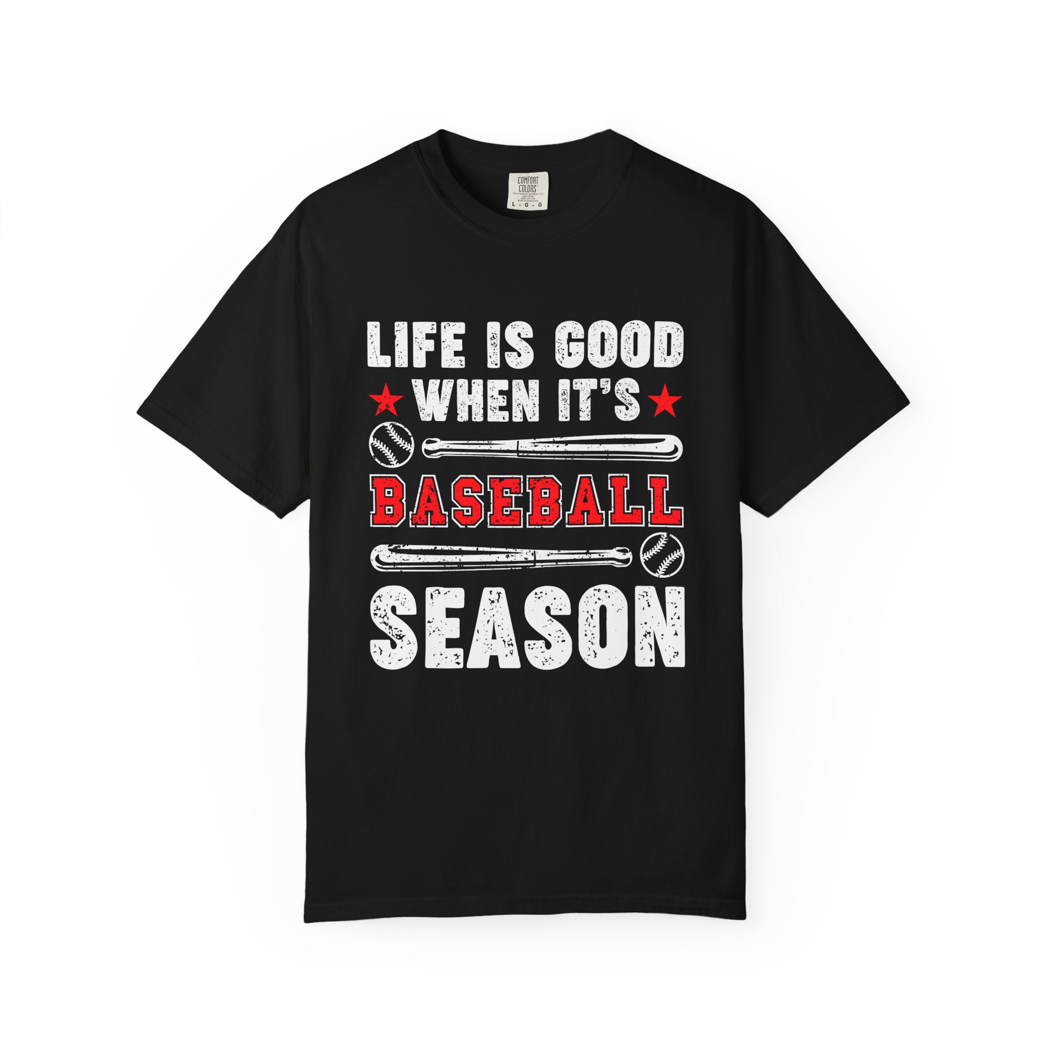 Life Is Good Baseball Season T-Shirt, Unisex Tee for Sports Lovers, Gift for Baseball Fans, Casual Wear, Summer Vibes, Game Day Apparel. - Image 33
