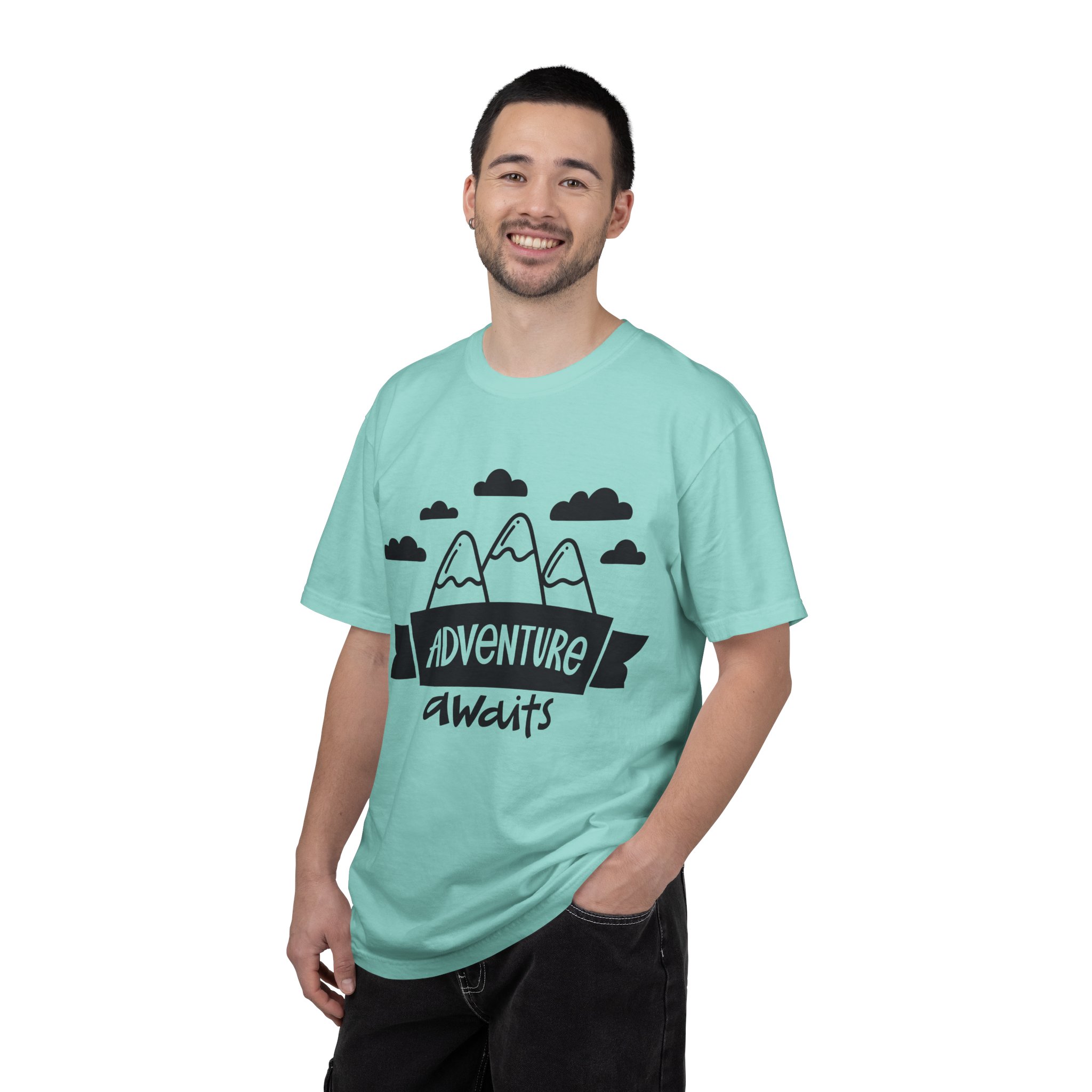 C - 14.4a - Adventure Awaits Unisex Garment-Dyed T-shirt | Nature Lover Tee, Outdoor Shirt, Travel Apparel, Gift for Explorers, Adventure Clothing. - Image 34