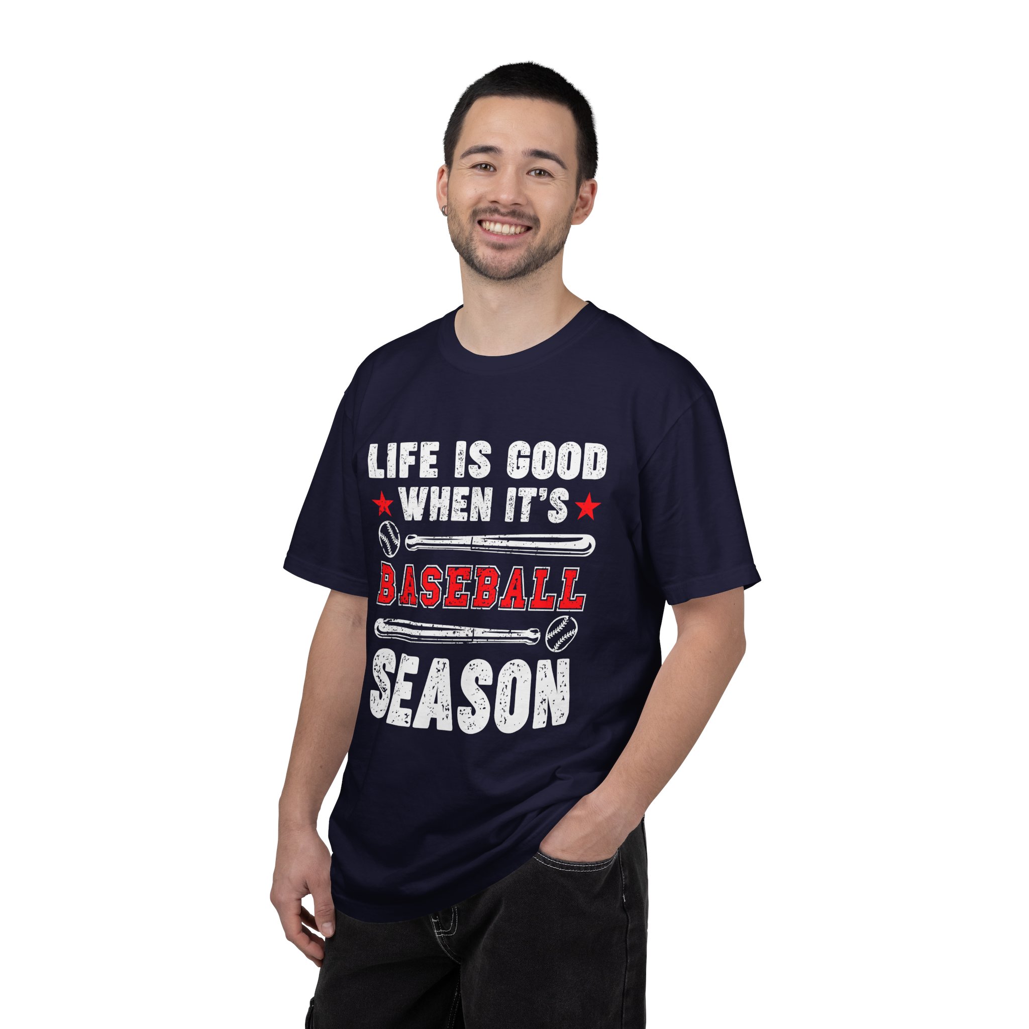 Life Is Good Baseball Season T-Shirt, Unisex Tee for Sports Lovers, Gift for Baseball Fans, Casual Wear, Summer Vibes, Game Day Apparel. - Image 26
