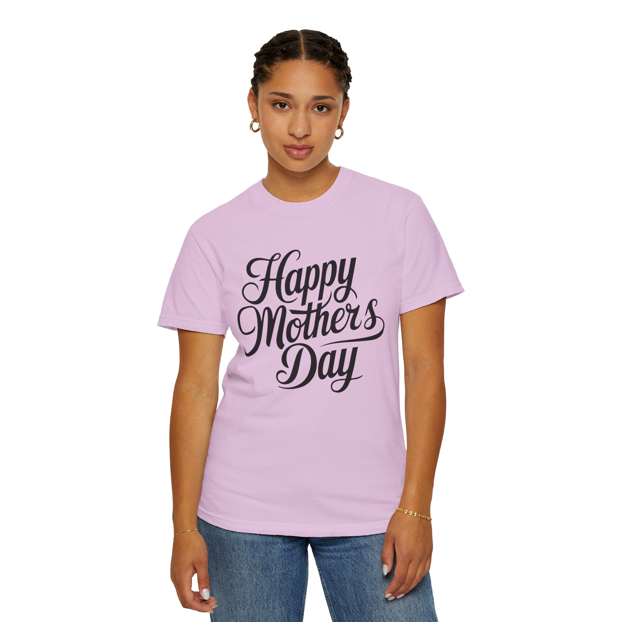 Happy Mother’s Day Script Mom Gift T-Shirt – Cute Love Graphic Tee for Moms, Perfect Gift Giving & Special Celebration Wear. - Image 44